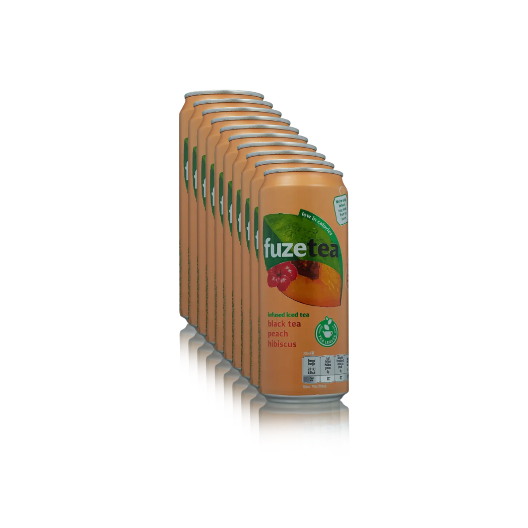Fuze Tea Black Tea Peach Hibiscus 330ML 10-Pack